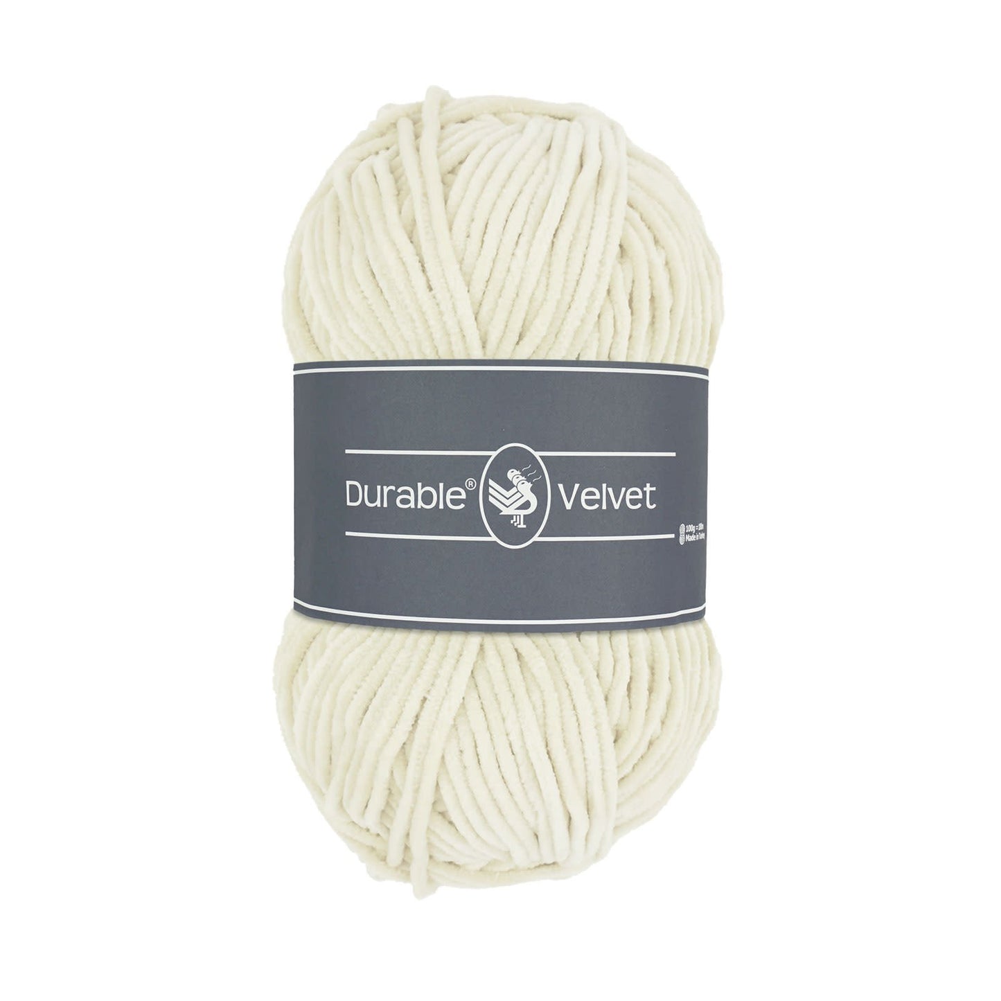 Durable Velvet haakgaren in Ivory - klassieke kleur voor interieur en kleding
