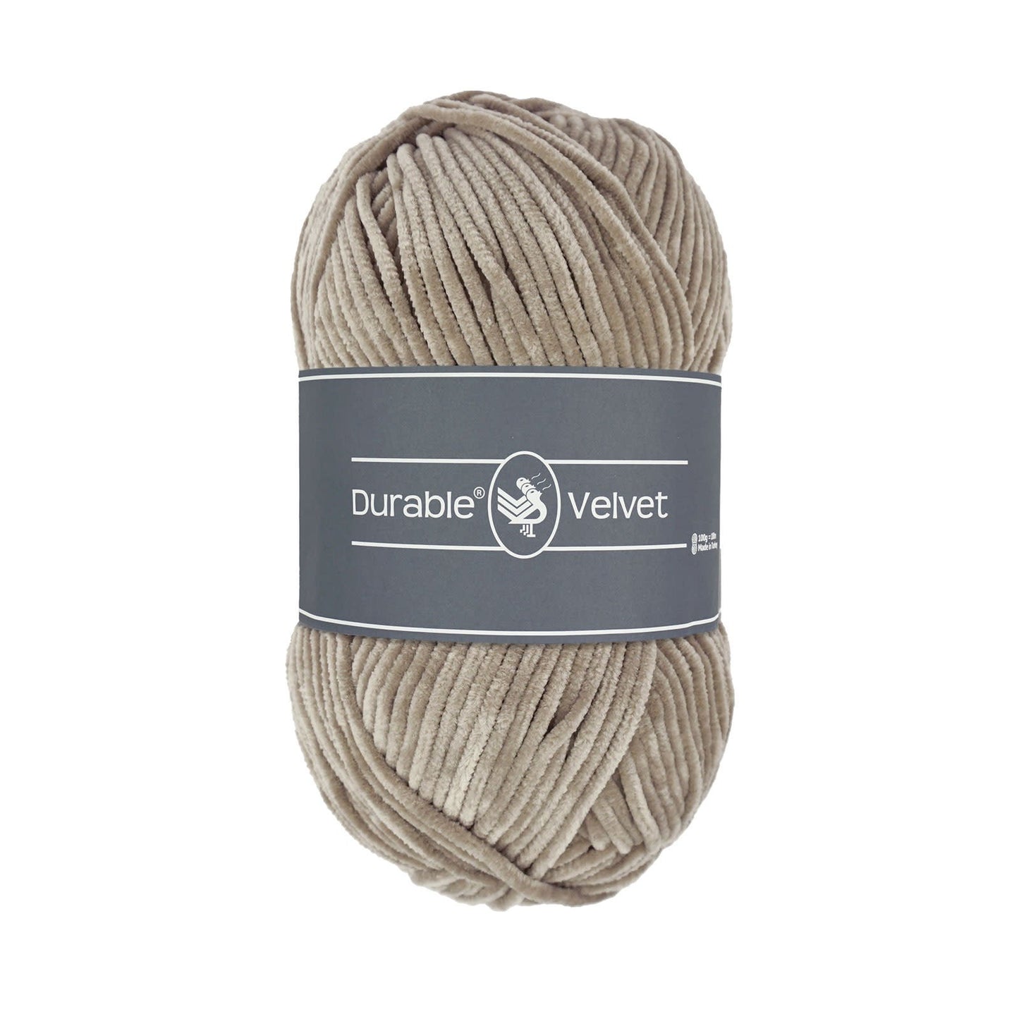 Durable Velvet breigaren in Warm Taupe - neutrale kleur voor brei- en haakprojecten