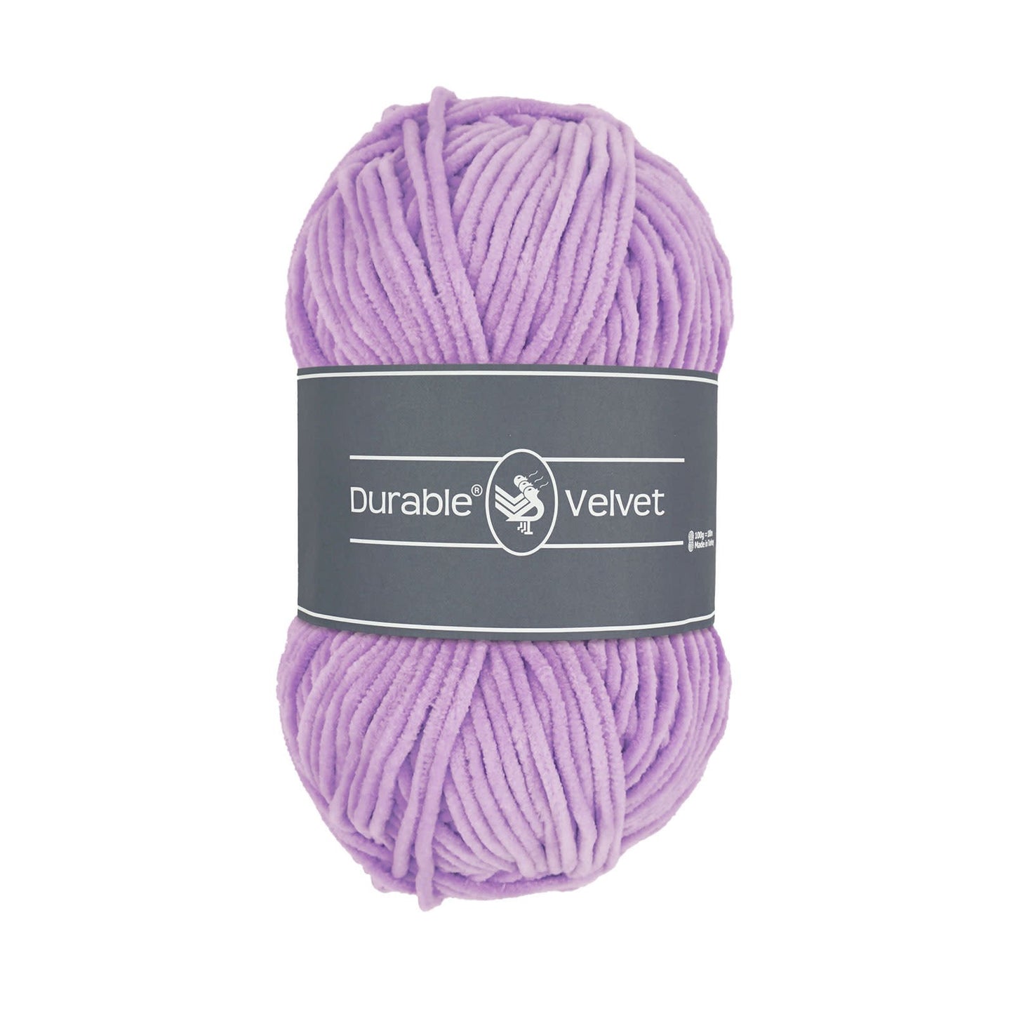 Durable Velvet haakgaren in Lavender - zachte kleur voor interieur en kleding