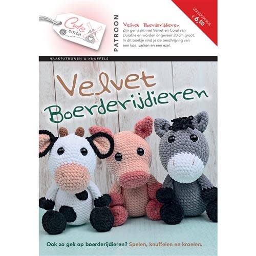 Durable Velvet Haakpatroonboekje Boerderijdieren - Lieve dieren voor haakliefhebbers