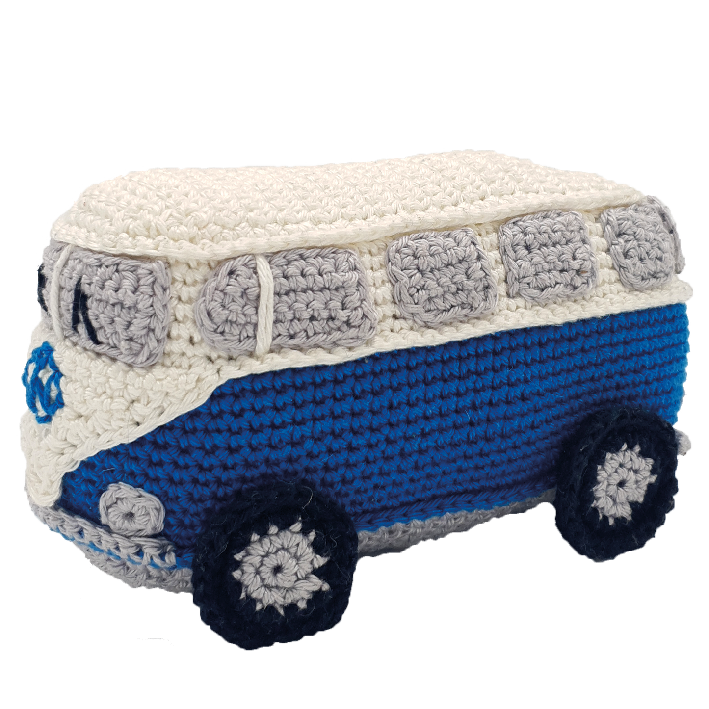 Retro busje blauw haakpakket