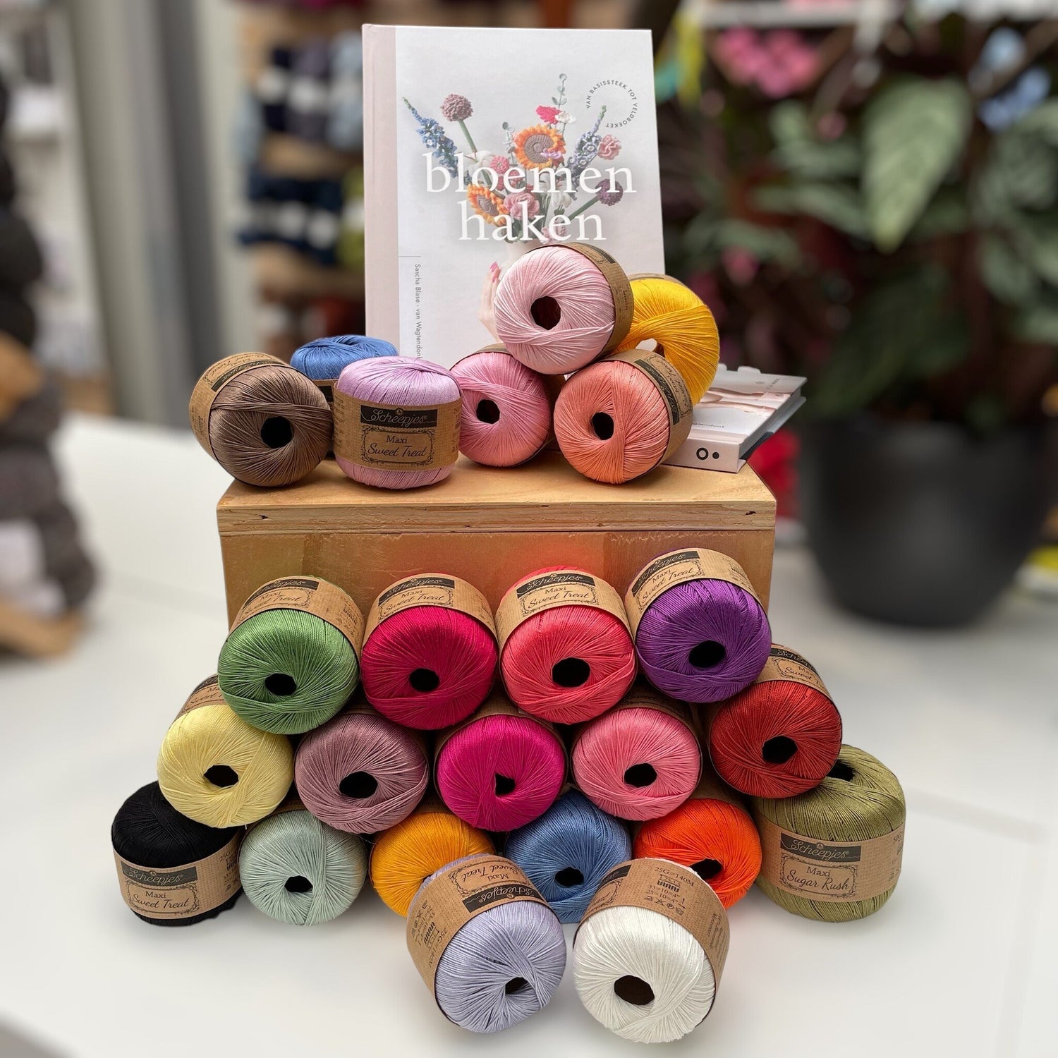 Garenpakket Bloemen Haken – Complete set voor haken van bloemen