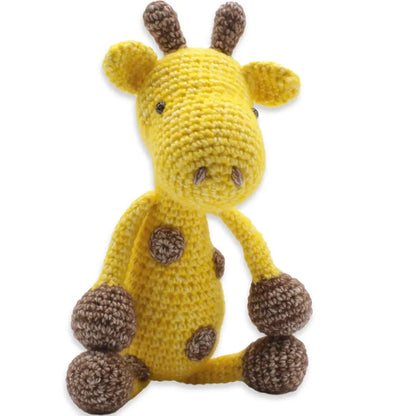 George Giraf haakpakket – Gemêleerd garen voor een knuffelgiraf van 28 cm