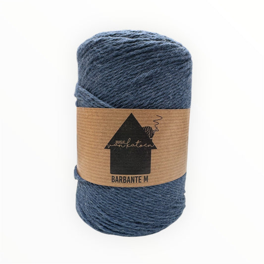 Huisje van Katoen Barbante M in Denim - 100% gerecycled katoengaren