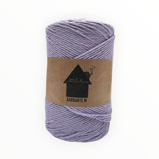 Huisje van Katoen Barbante M in Morgenster Paars - 100% gerecycled katoengaren