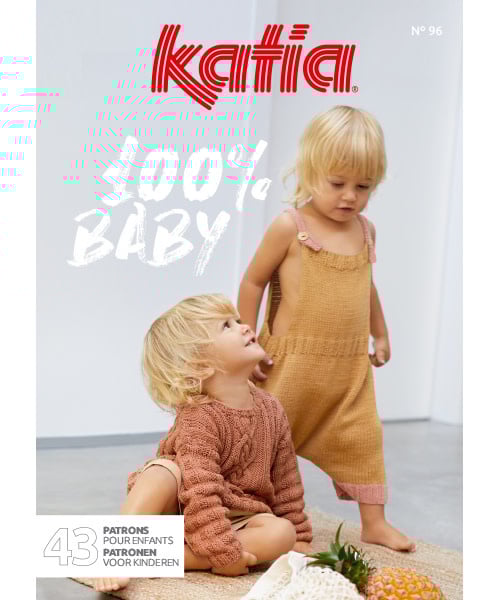 Katia 100% Baby 96 sokkengaren in wit - zacht en duurzaam voor baby'sokjes