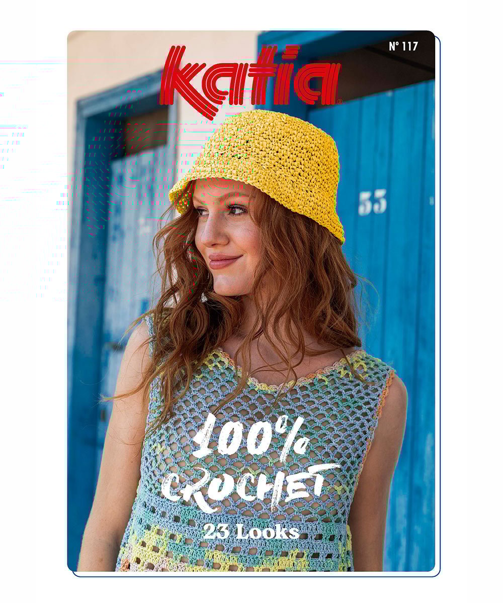 Katia Crochet 117 haakmagazine - groen en blauw kleurenpalet voor haakprojecten