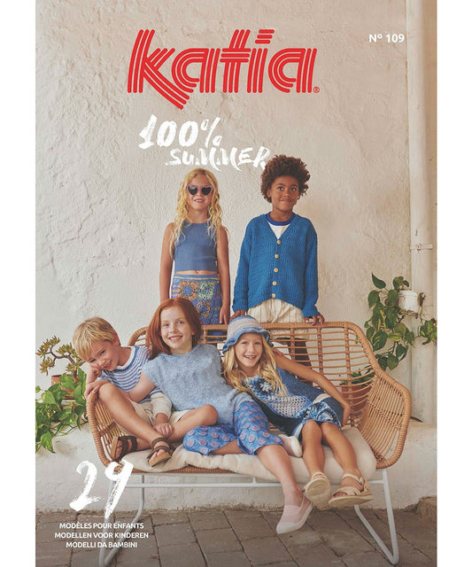 Katia Kids 109 tijdschrift met 28 brei- en haakpatronen voor zomerkleding voor kinderen