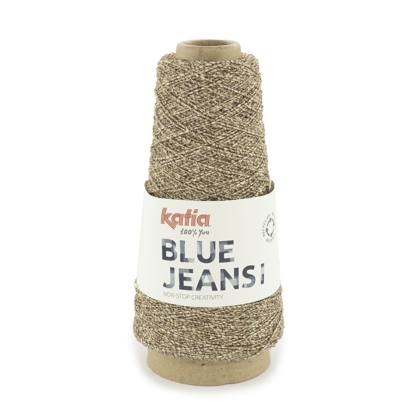 Katia Blue Jeans breigaren in beige-koper - perfect voor zomerse creaties