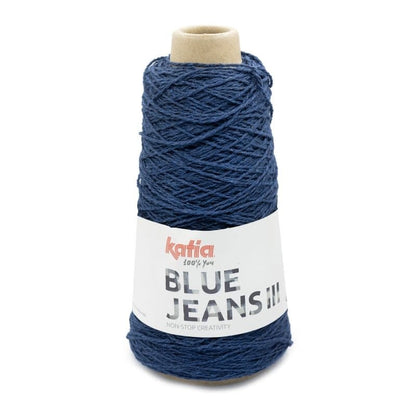 Katia Blue Jeans breigaren in donker jeans - gerecyclede stoffen voor duurzame mode
