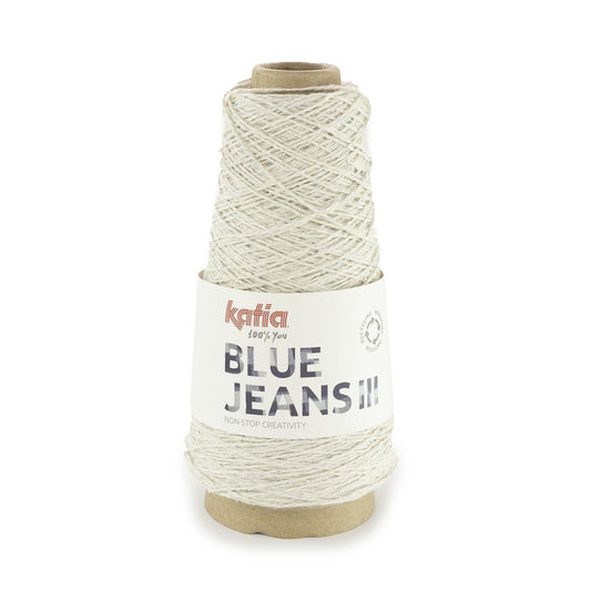 Katia Blue Jeans breigaren in beige - duurzaam denim garen voor breien en haken