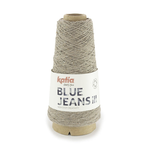 Katia Blue Jeans breigaren in bleekbruin - ecologisch verantwoorde katoenen garen
