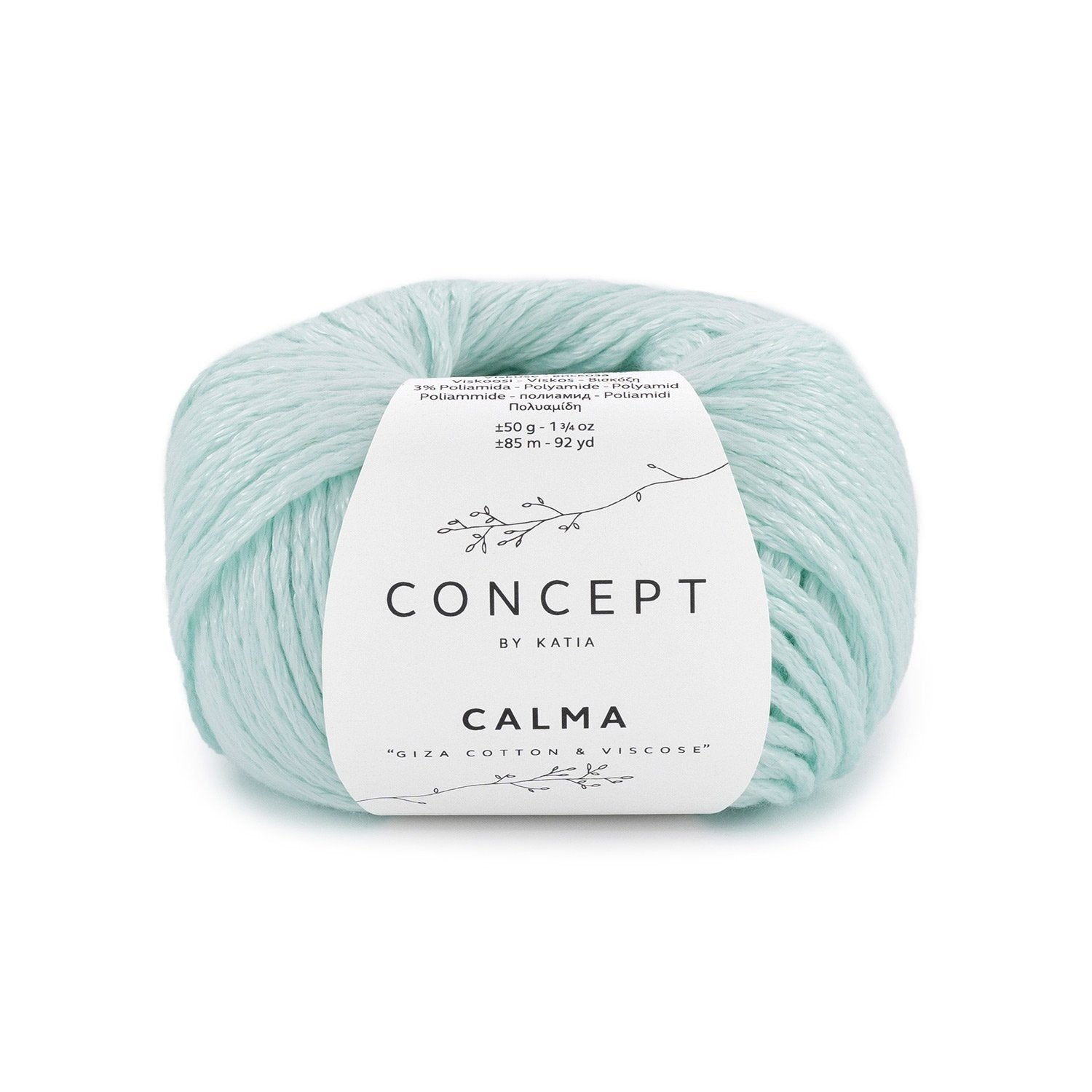 Katia Calma kettinggaren in water blauw - elegant garen voor stijlvolle accessoires
