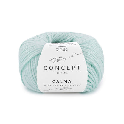 Katia Calma kettinggaren in water blauw - elegant garen voor stijlvolle accessoires