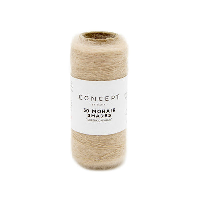 Katia Concept 50 Mohair Shades in bleekrood - zachte breigaren voor delicate ontwerpen