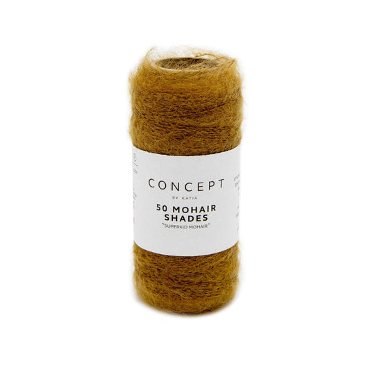 Katia Concept 50 Mohair Shades in camel - luxe haakgaren voor warme accessoires