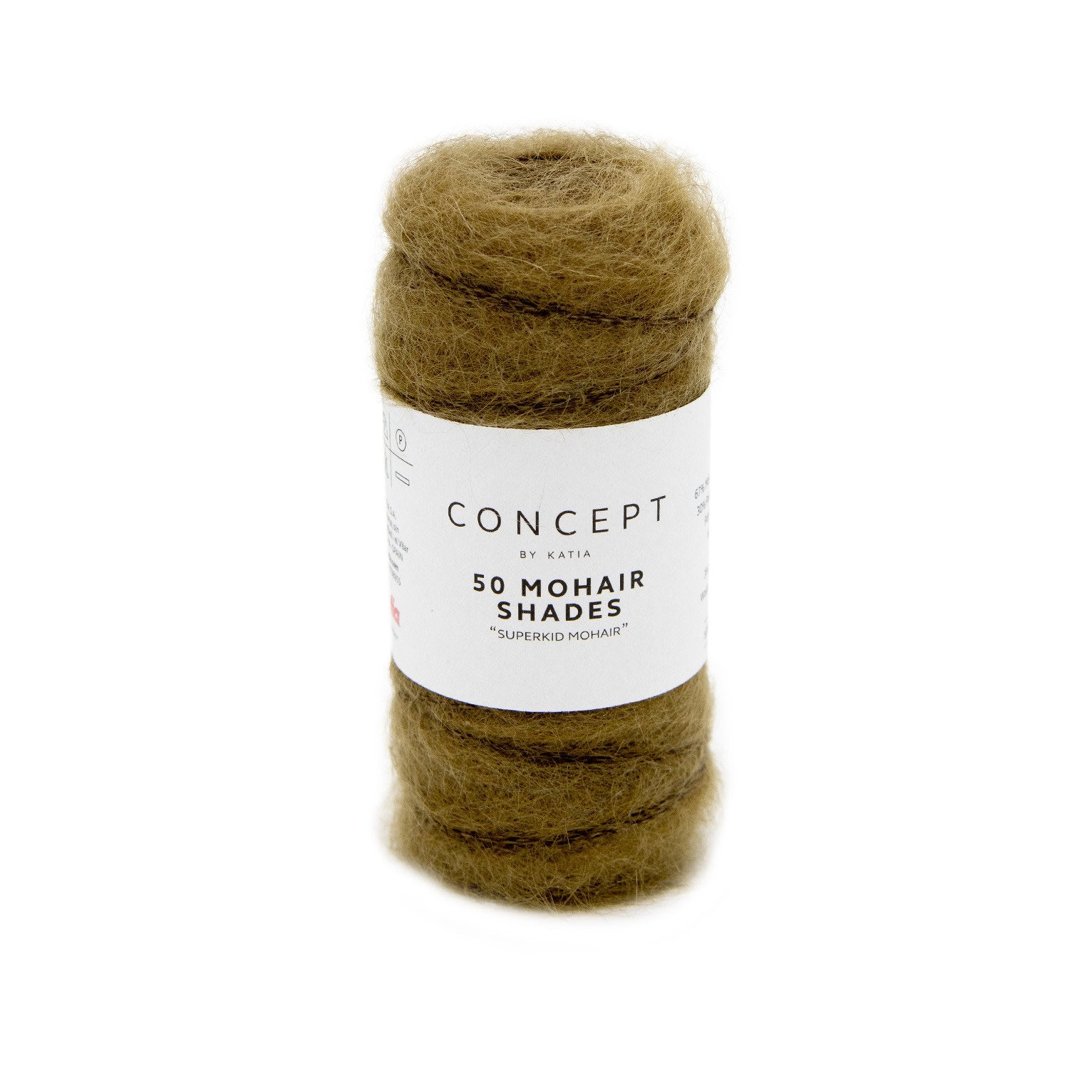 Katia Concept 50 Mohair Shades in olijf - zachte breigaren voor luchtige sjaals