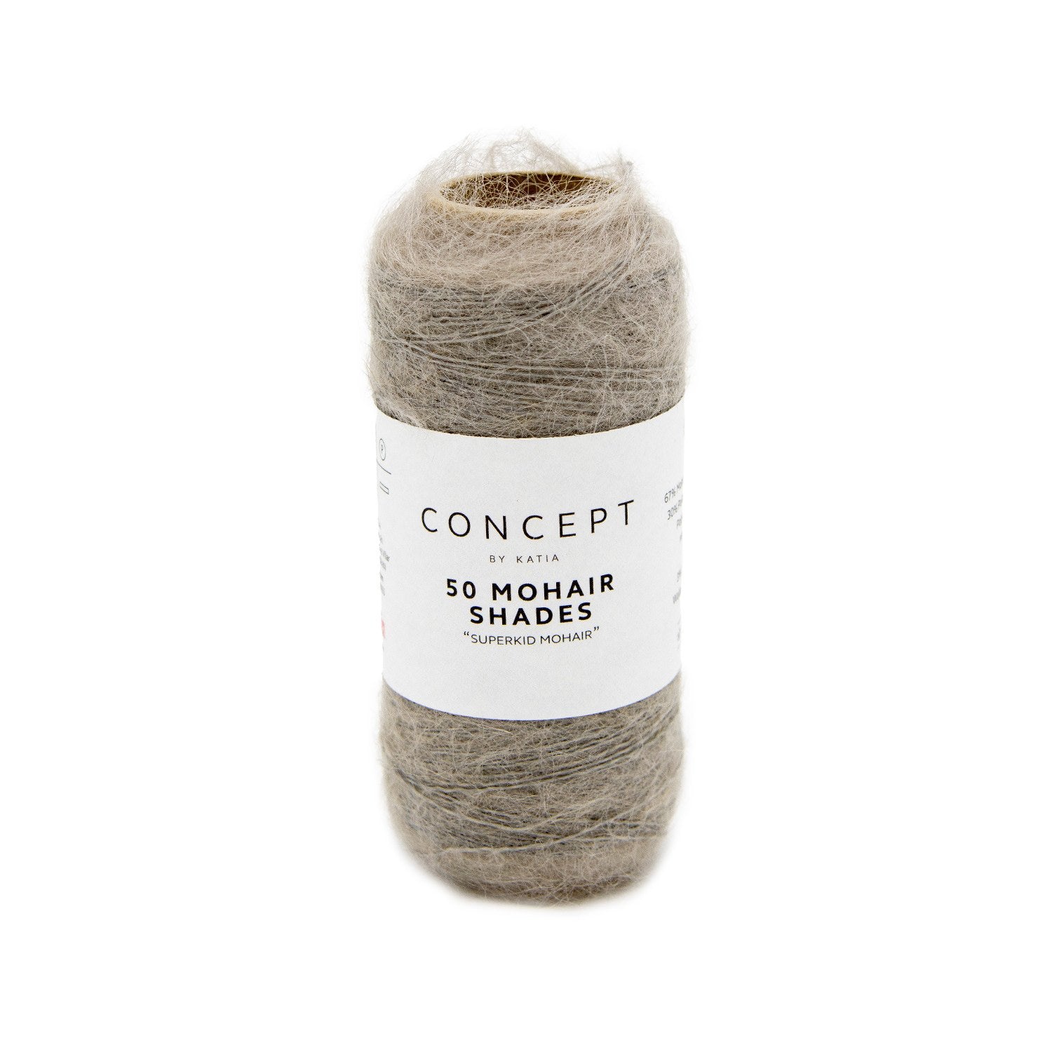 Katia Concept 50 Mohair Shades in lichtgrijs - ideale haakgaren voor lace patronen