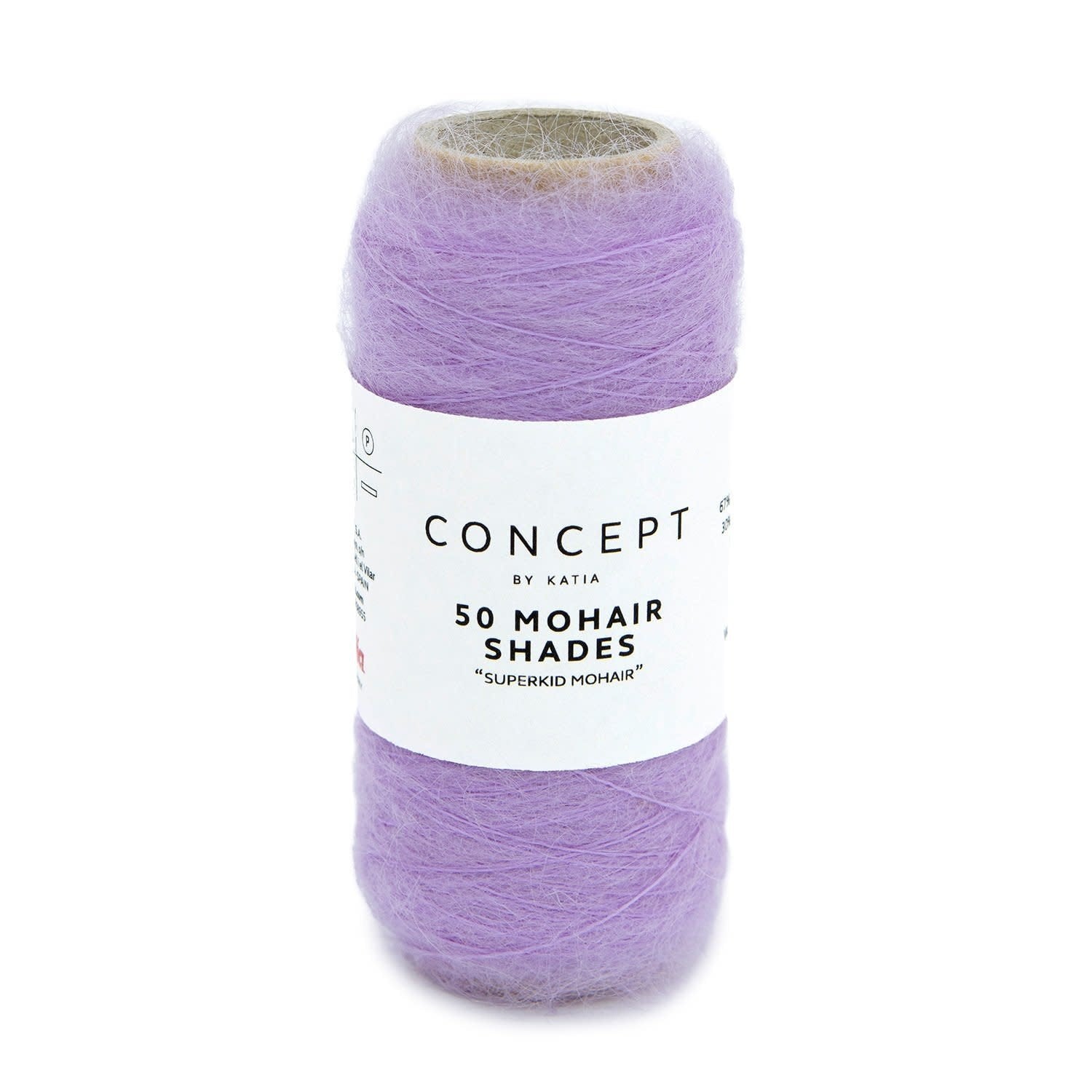 Katia Concept 50 Mohair Shades in pastel paars - ideale haakgaren voor lace patronen