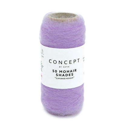 Katia Concept 50 Mohair Shades in pastel paars - ideale haakgaren voor lace patronen