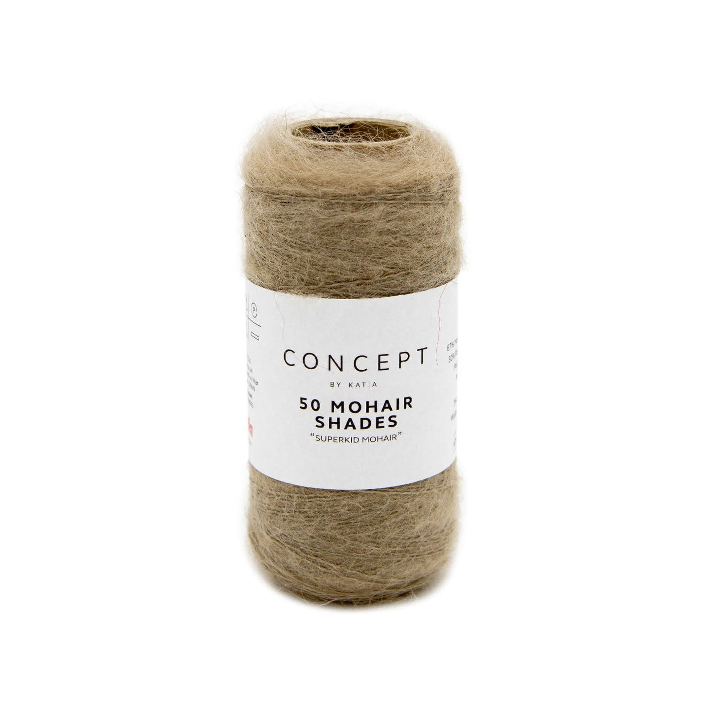 Katia Concept 50 Mohair Shades in steengrijs - luxe haakgaren voor warme ontwerpen