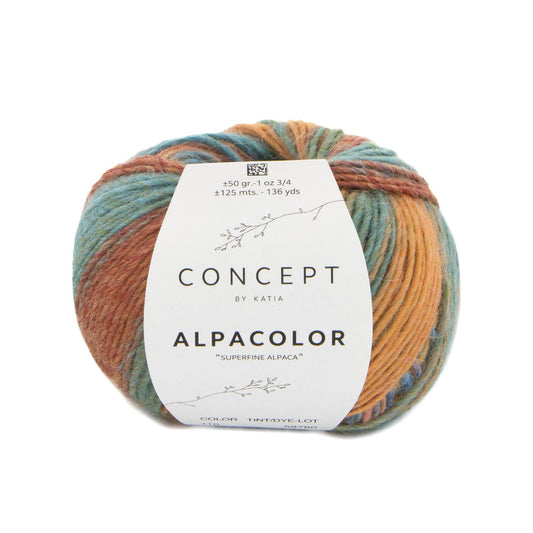 Katia Alpacolor Alpaca garen in kleur 110 - zacht en stevig voor brei- en haakwerk