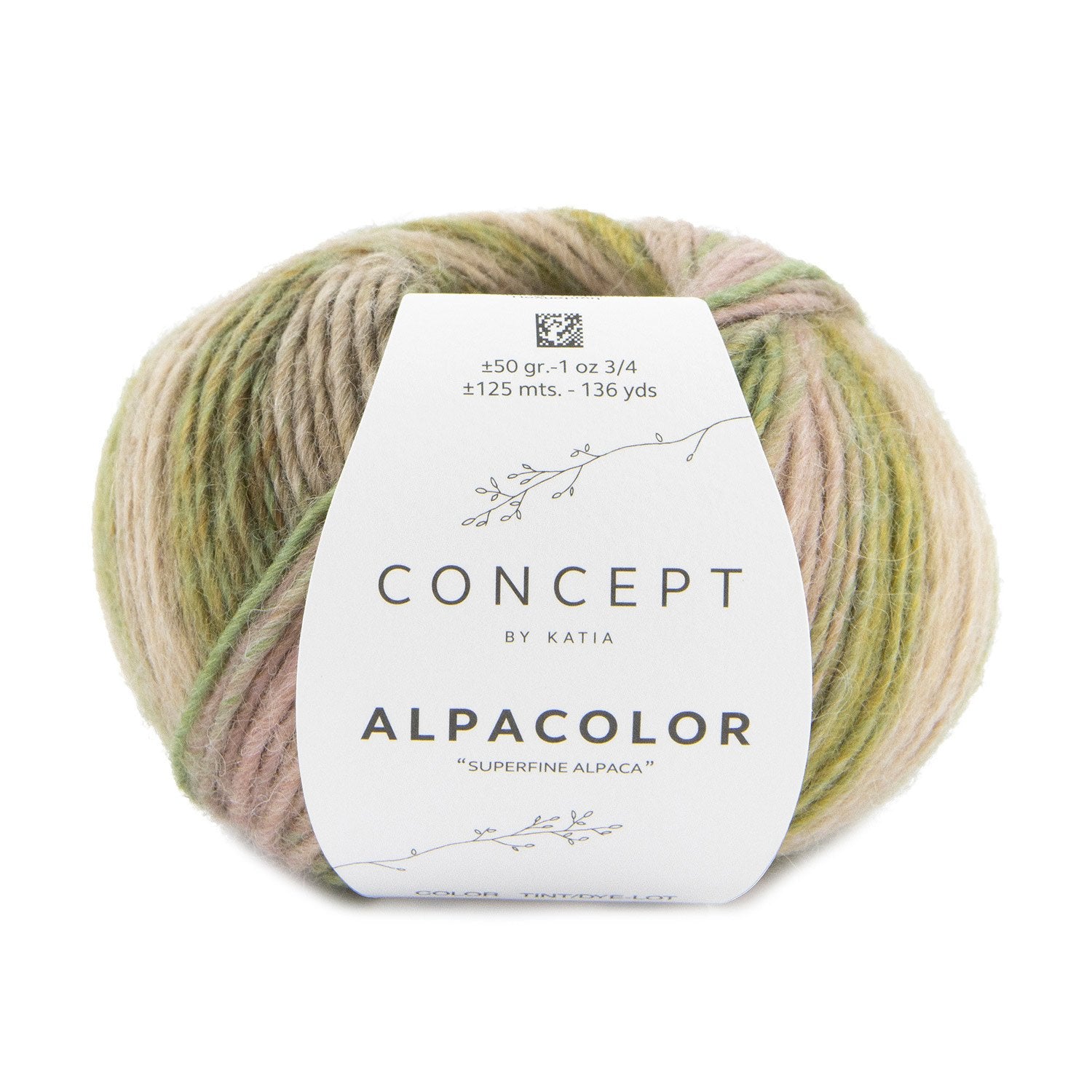 Katia Alpacolor Alpaca garen in kleur 101 - ideaal voor mutsen en sjaals