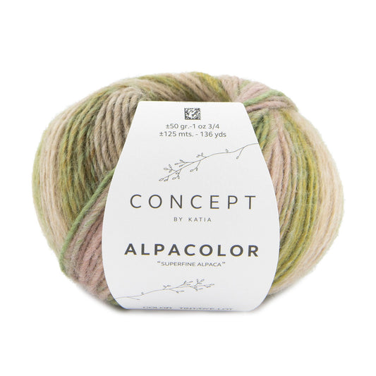 Katia Alpacolor Alpaca garen in kleur 101 - ideaal voor mutsen en sjaals