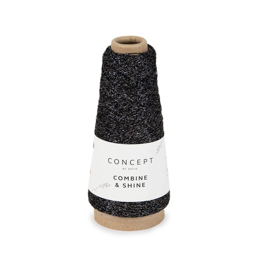Katia Concept Combine & Shine in kleur 20 - glanzend meeloopgaren voor breien en haken