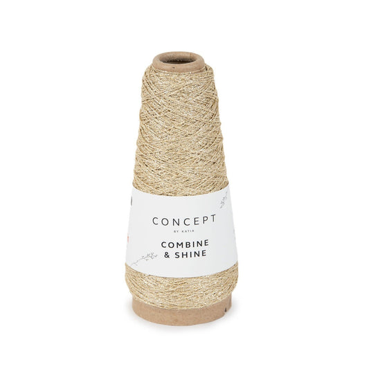 Katia Concept Combine & Shine in kleur 30 - glanzend meeloopgaren voor breien en haken