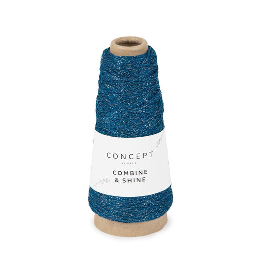 Katia Concept Combine & Shine in kleur 60 - glanzend meeloopgaren voor breien en haken