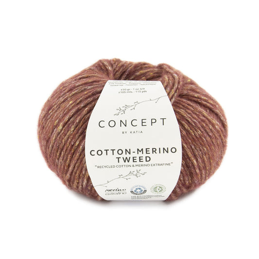 Katia Concept Cotton-Merino Tweed in kleur 500 – Duurzaam breigaren voor warme truien