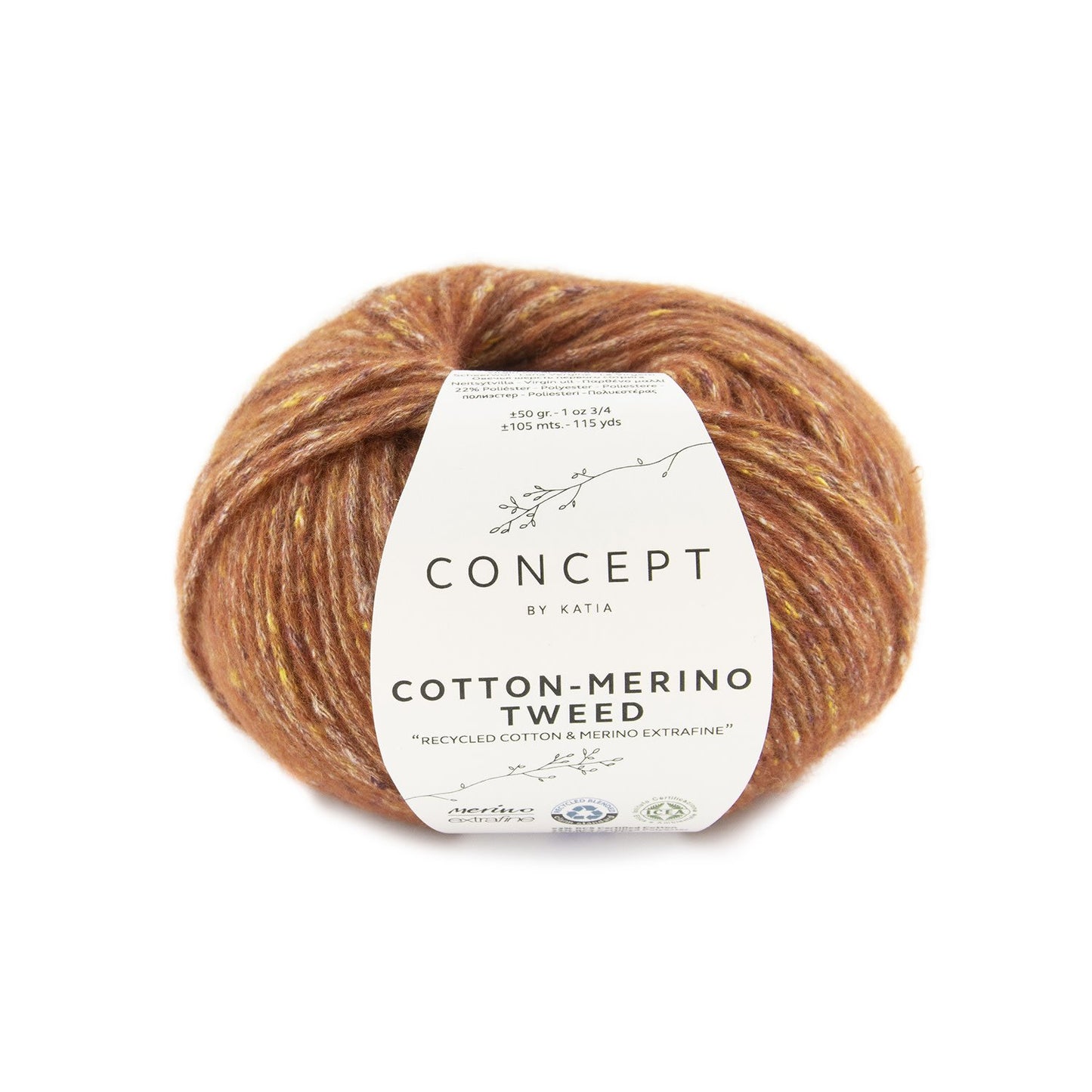 Katia Concept Cotton-Merino Tweed in kleur 501 – Zacht en comfortabel breigaren voor slip-overs