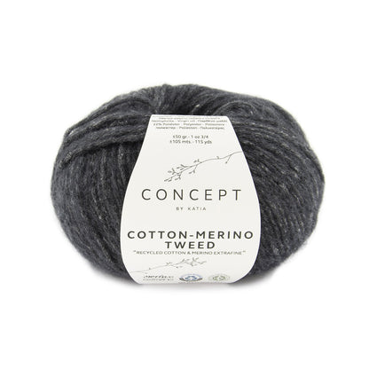 Katia Concept Cotton-Merino Tweed in kleur 503 – Milieuvriendelijk garen voor brei- en haakprojecten