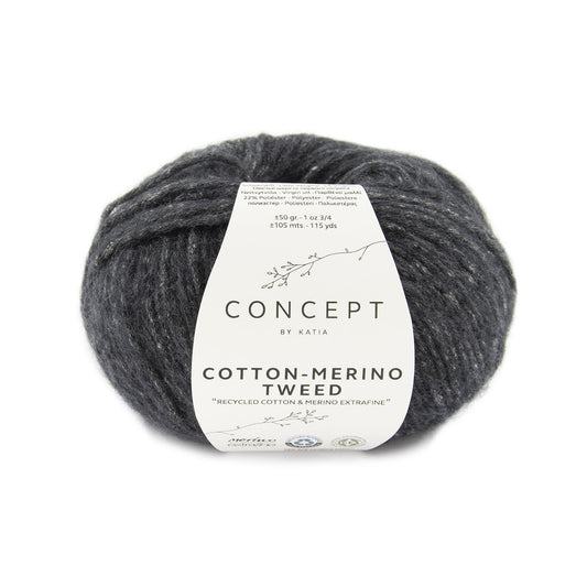 Katia Concept Cotton-Merino Tweed in kleur 503 – Milieuvriendelijk garen voor brei- en haakprojecten