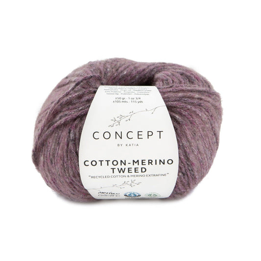 Katia Concept Cotton-Merino Tweed in kleur 509 – Zacht en duurzaam breigaren voor brei- en haakprojecten