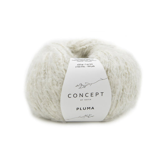 Katia Concept Pluma in 70 naturel - zacht katoengaren voor breien en haken