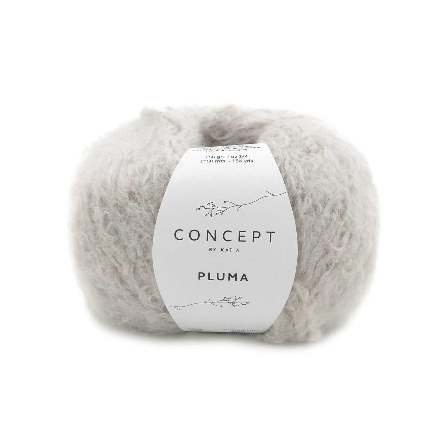 Katia Concept Pluma in 73 steengrijs - duurzaam en zachtaardig garen