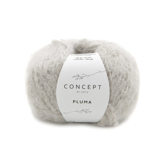 Katia Concept Pluma in 73 steengrijs - duurzaam en zachtaardig garen