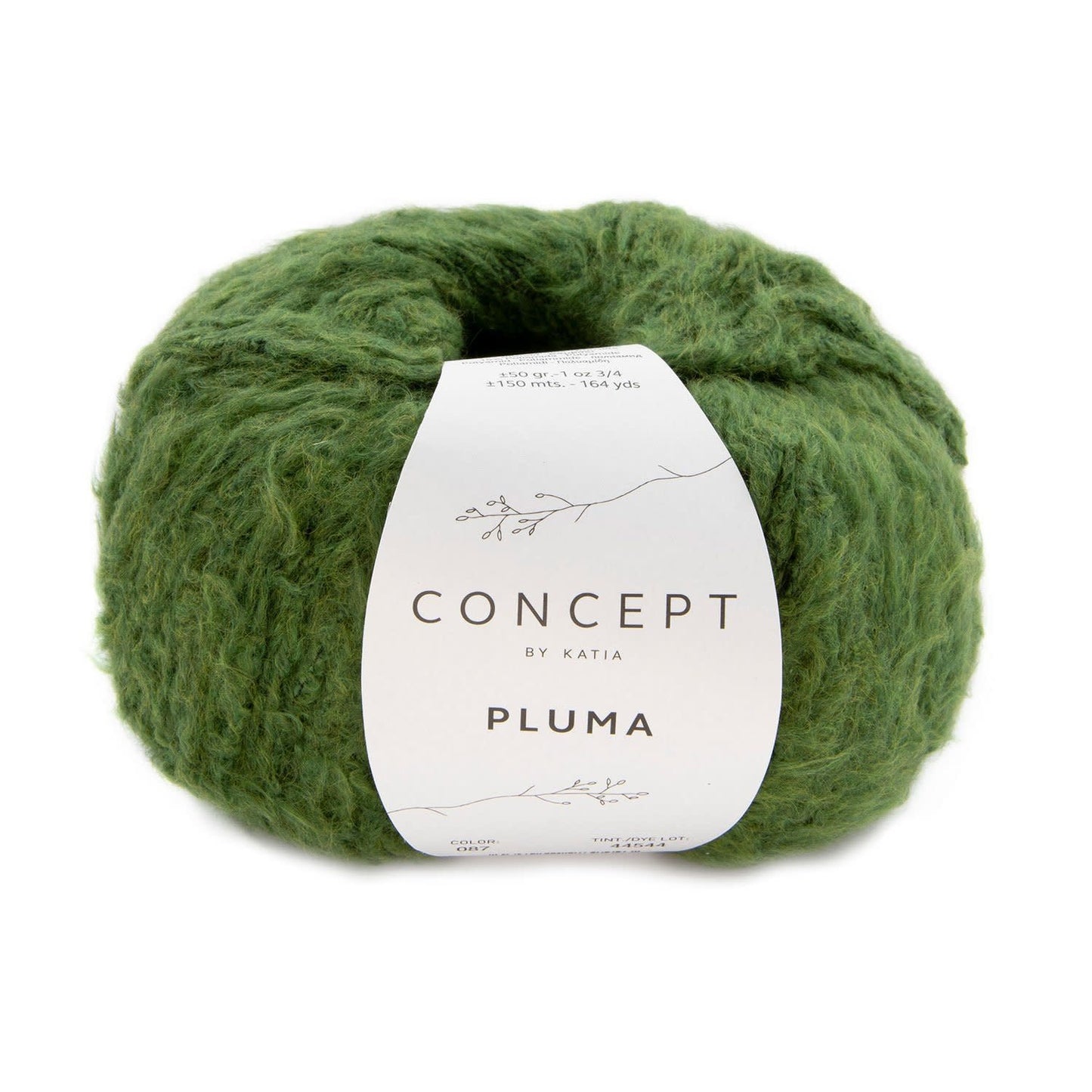 Katia Concept Pluma in 87 flessengroen - zachtheid en luxe in één garen