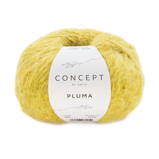 Katia Concept Pluma in 88 maisgeel - ideale keuze voor breien en haken