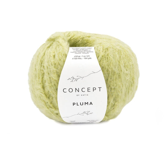 Katia Concept Pluma in 92 licht pistache - duurzaam en zachtaardig