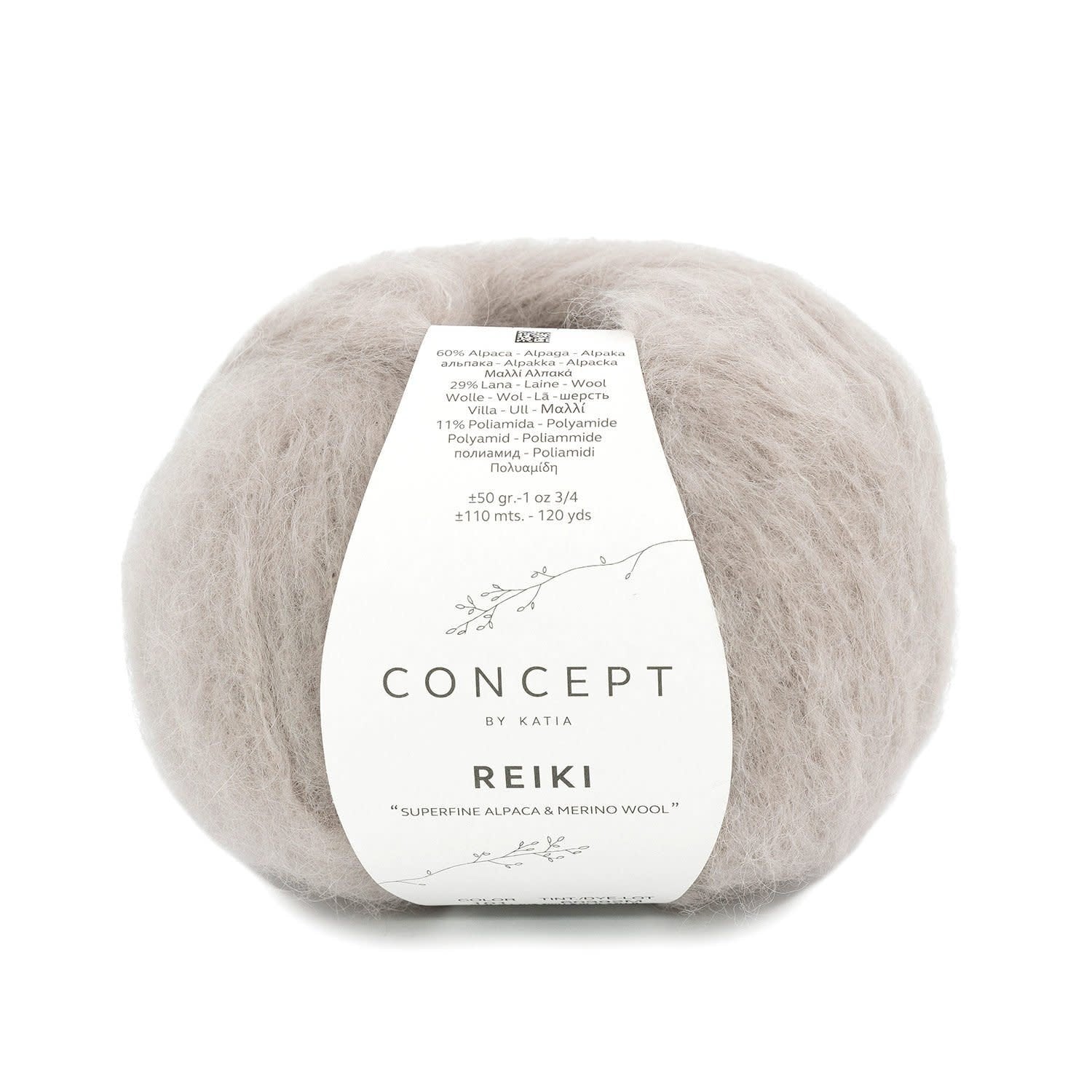 Katia Concept Reiki breigaren licht grijs - zachte en warme draad