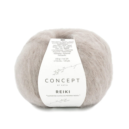 Katia Concept Reiki breigaren licht grijs - zachte en warme draad