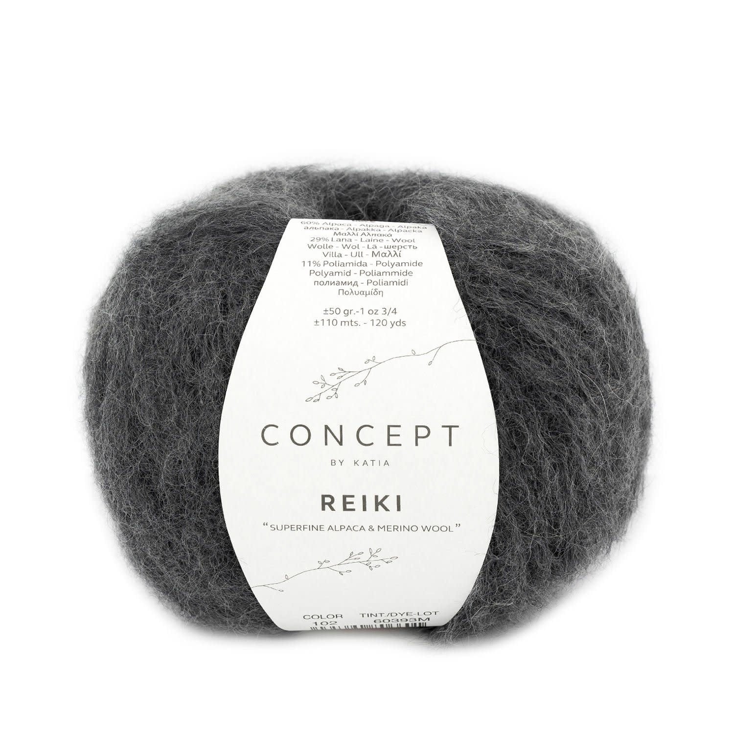 Katia Concept Reiki breigaren donker grijs - perfect voor comfortabele kleding