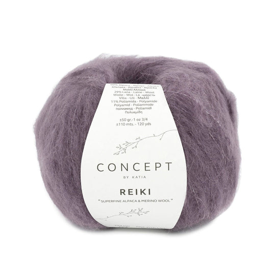Katia Concept Reiki breigaren parelachtig paars - ideaal voor truien en vesten