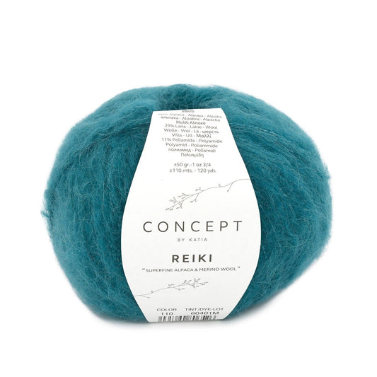 Katia Concept Reiki breigaren petrol - heerlijke combinatie van Alpaca en Merinowol