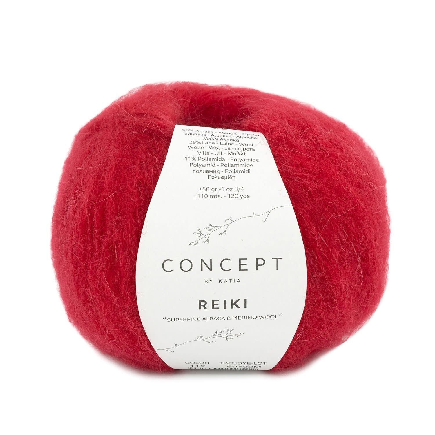 Katia Concept Reiki breigaren rood - luxe breigaren voor zachte kleding