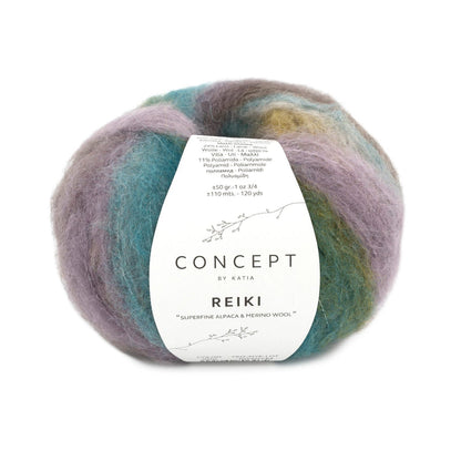 Katia Concept Reiki breigaren bosgroen - heerlijke combinatie van Alpaca en Merinowol