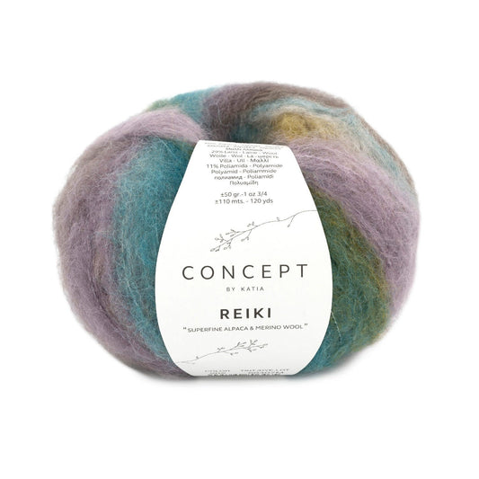 Katia Concept Reiki breigaren bosgroen - heerlijke combinatie van Alpaca en Merinowol